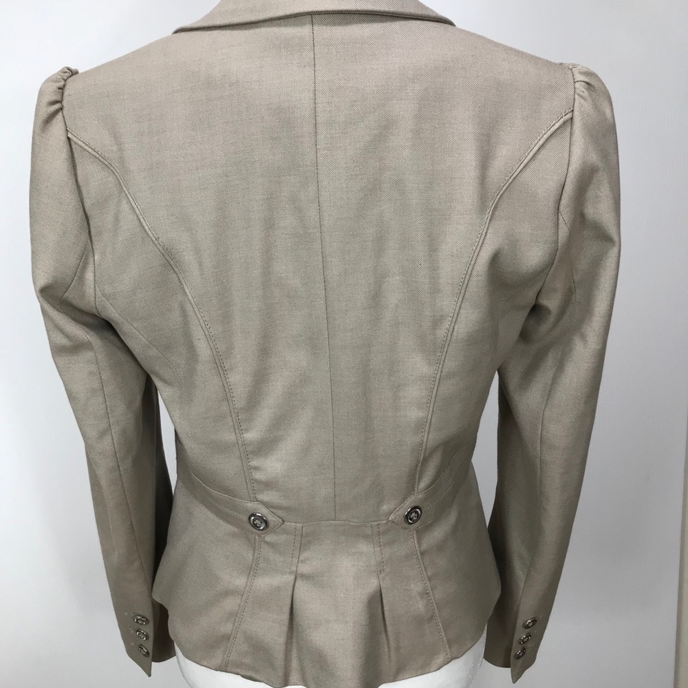 White House Black Market Tan Jacket Blazer Size 8 - Picture 5 of 10